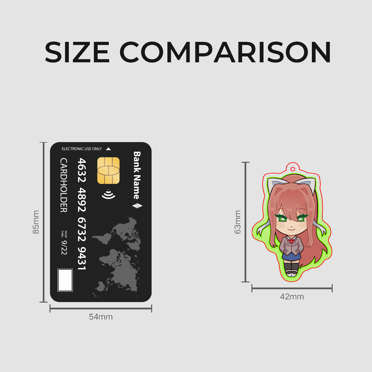 Monika DDLC Keychain