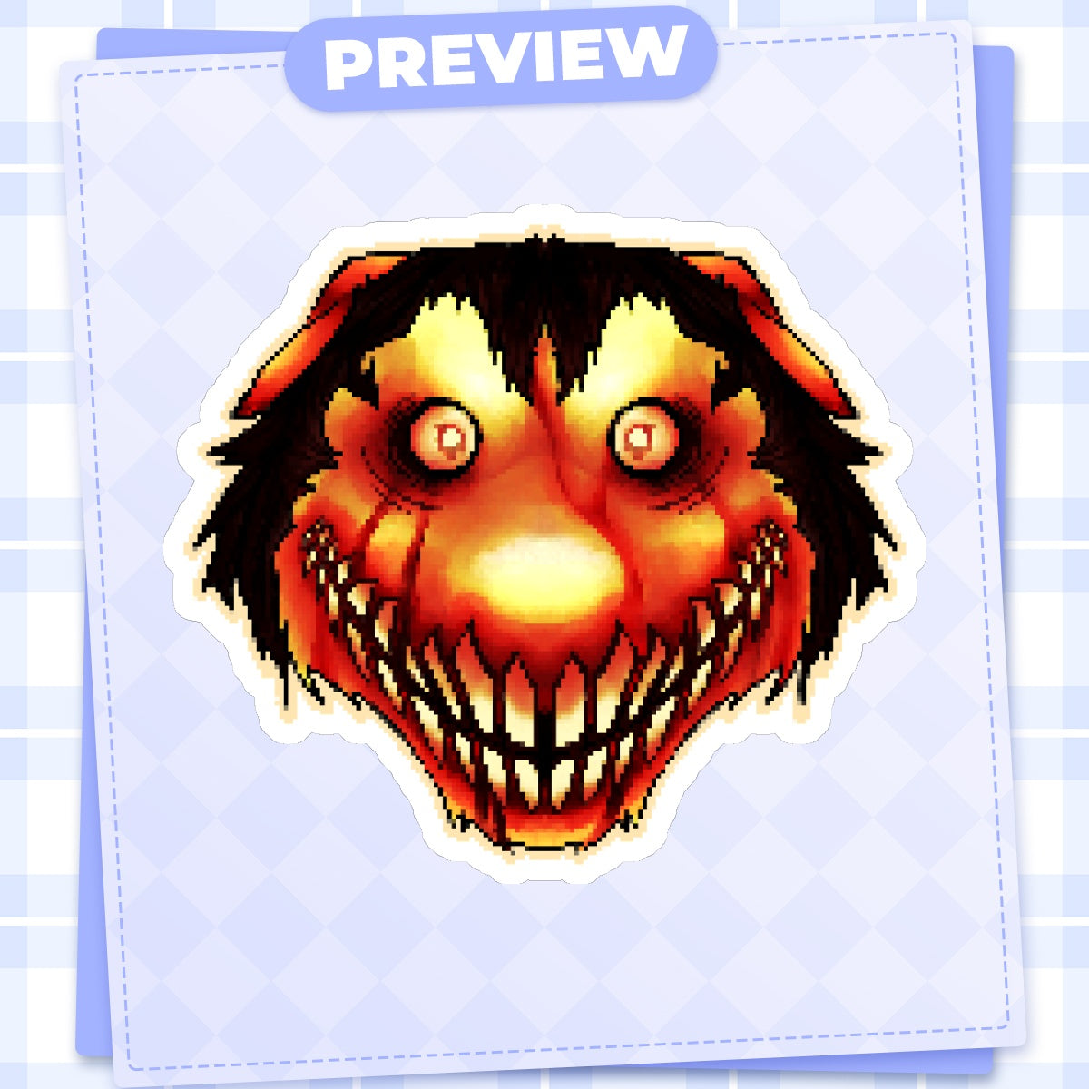 Smile Dog Sticker