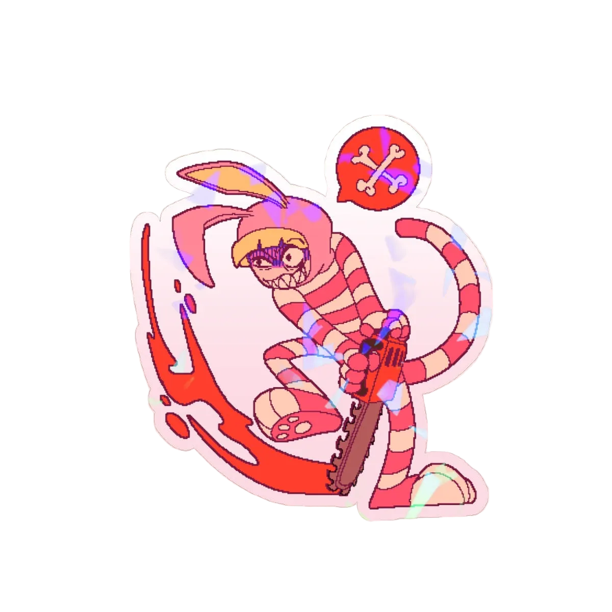 Popee Chainsaw Sticker
