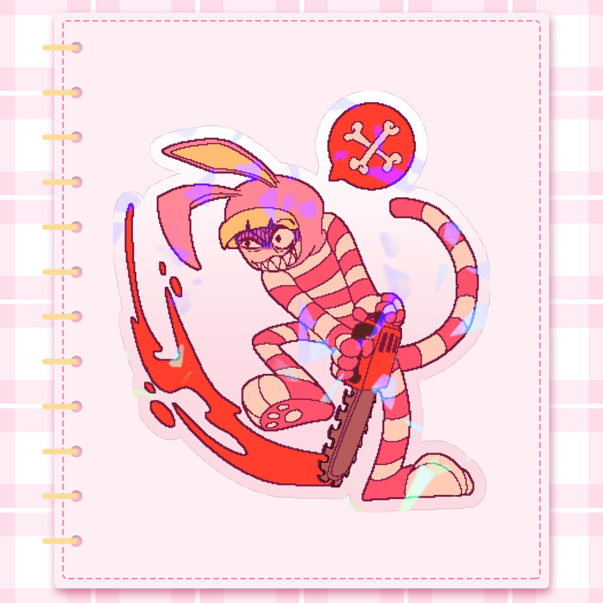 Popee Chainsaw Sticker