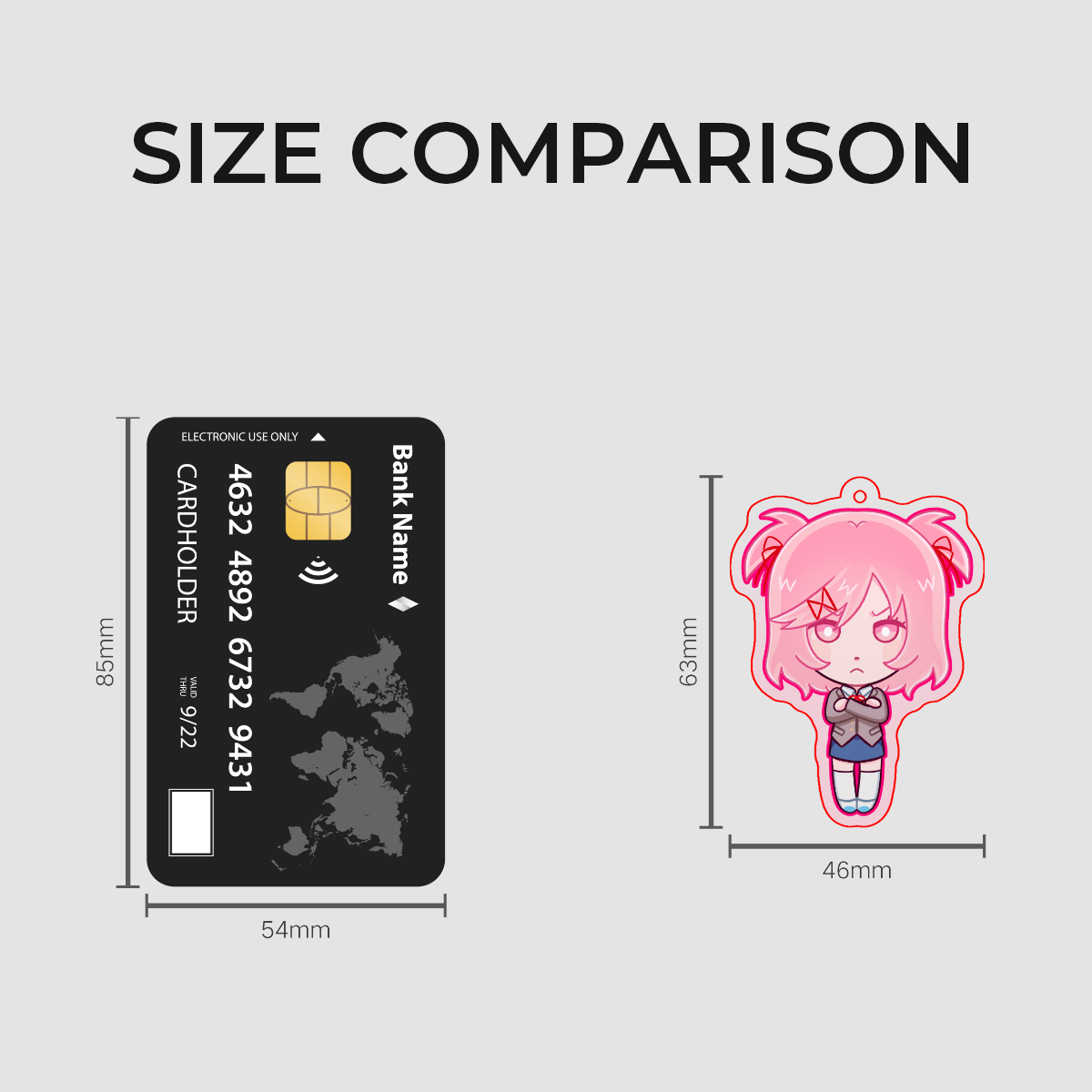 Natsuki DDLC Keychain