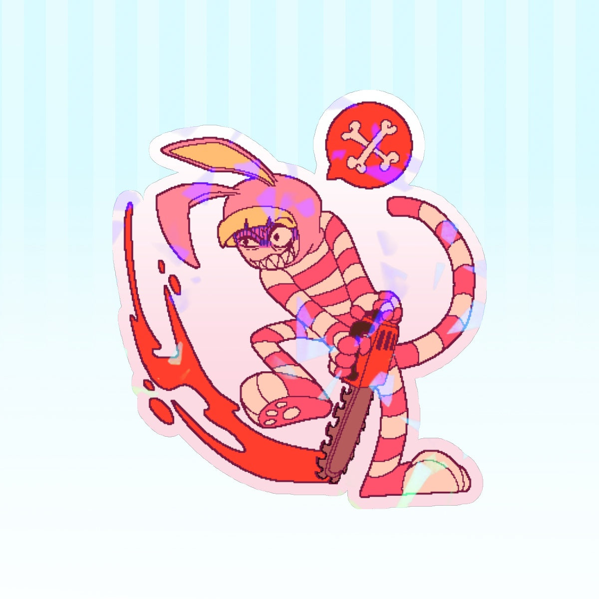 Popee Chainsaw Sticker