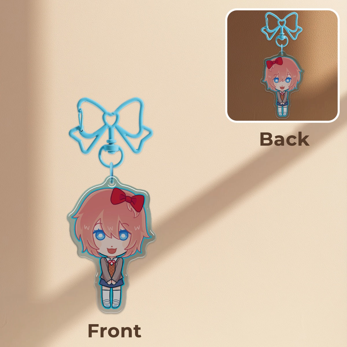 Sayori DDLC Keychain