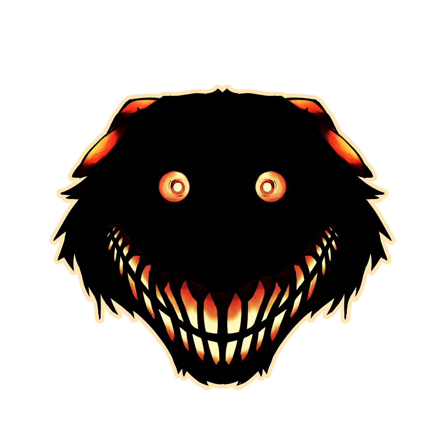 Smile Dog Keychain