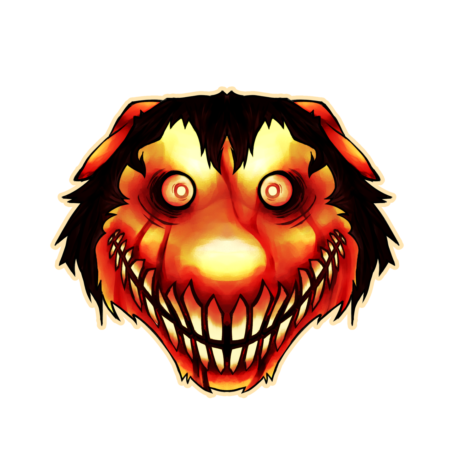 Smile Dog Keychain