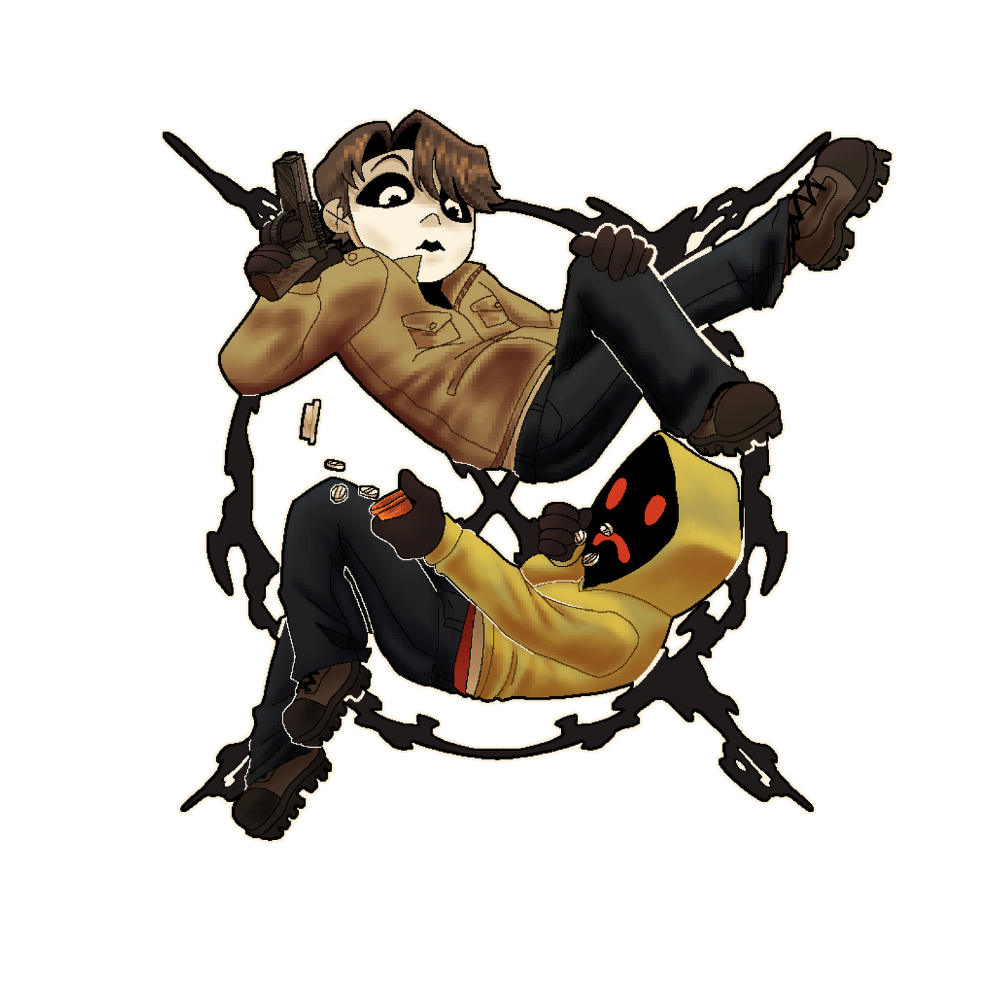 Marble Hornets Keychain