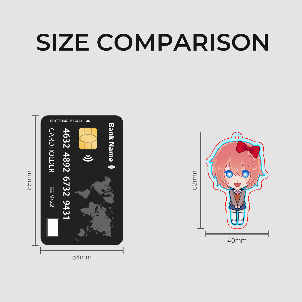 Sayori DDLC Keychain