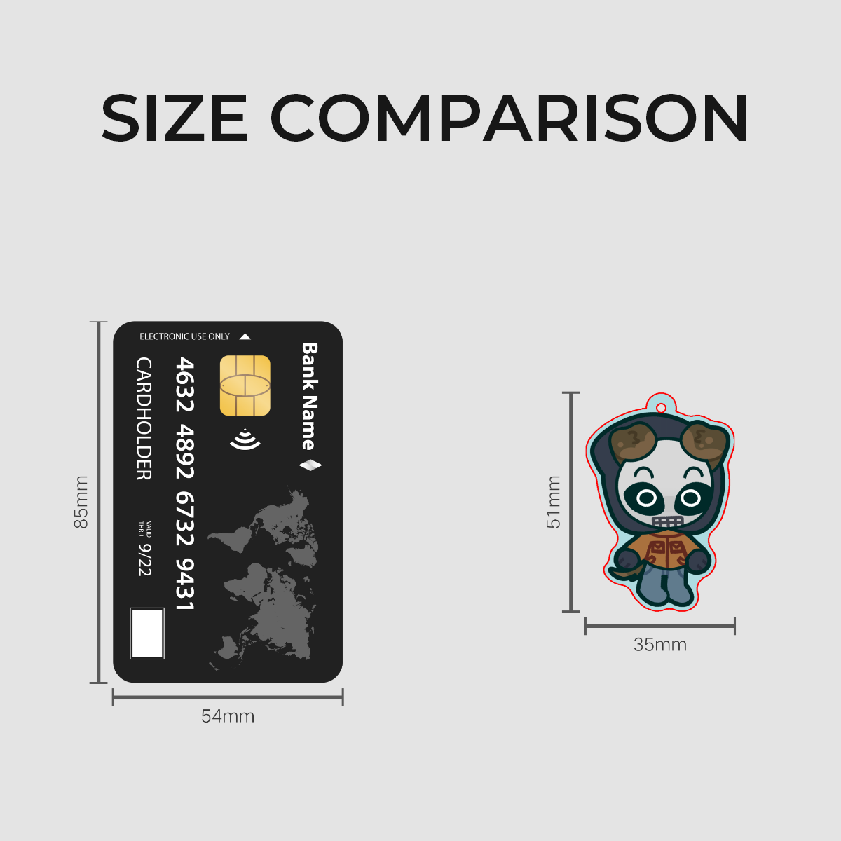 Skully Kitty Phone Charm