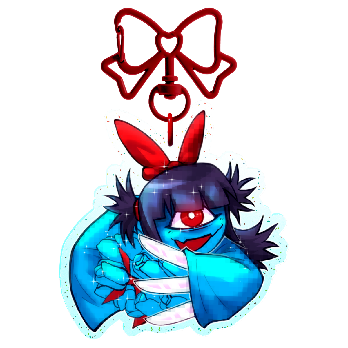 Aqua Keychain